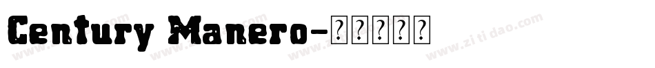 Century Manero字体转换